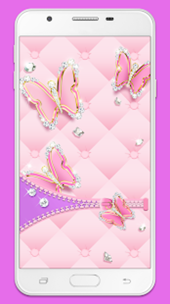 Image 2 for Zipper Lock Screen Pink B…