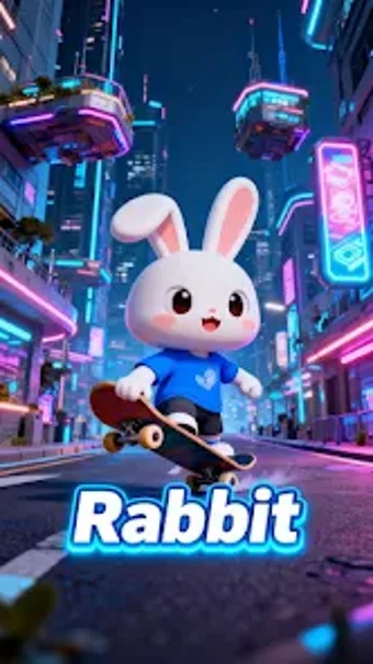Image 0 for Rabbit gliding on the
