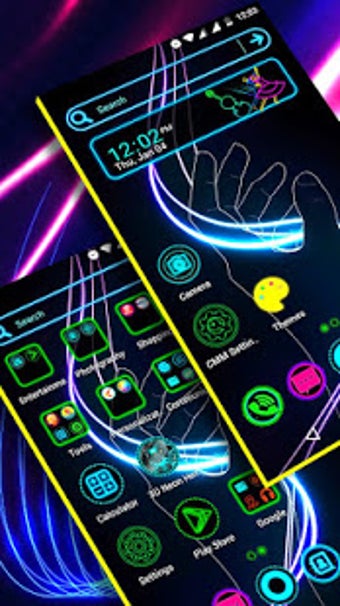 Imagen 1 para Neon Launcher Theme