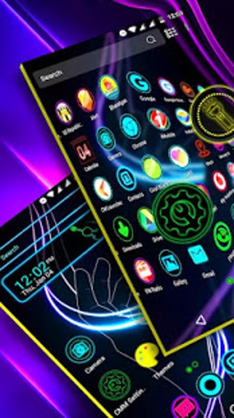 Image 1 for Neon Launcher Theme