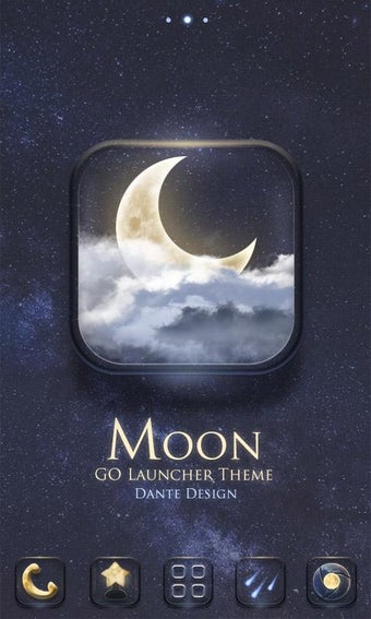 Image 1 for Moon GO Launcher Theme