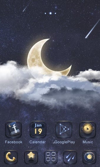 Image 0 for Moon GO Launcher Theme