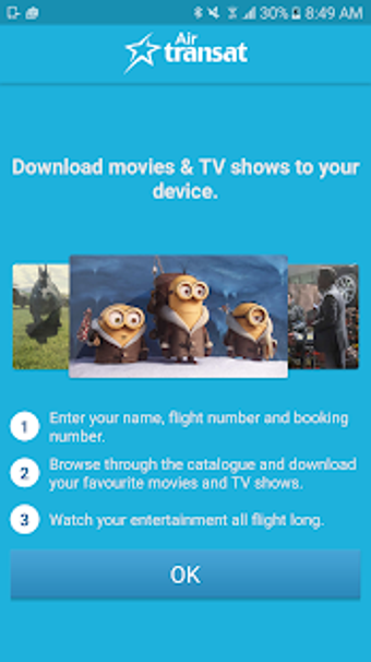 Image 0 for Air Transat CinePlus B