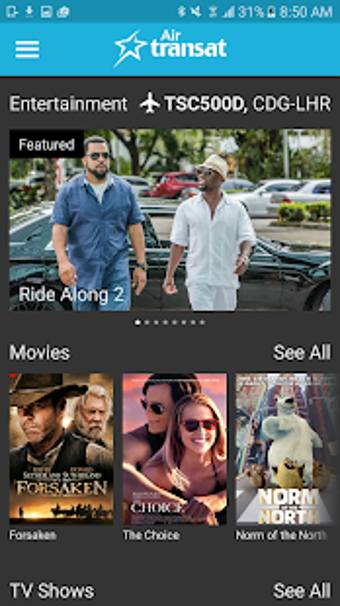 Image 1 for Air Transat CinePlus B