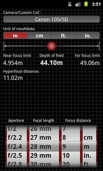 Imagen 0 para DoF Calc