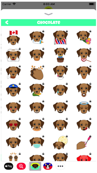 Imagen 1 para Labrador Emoji Stickers