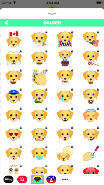 Imagen 3 para Labrador Emoji Stickers