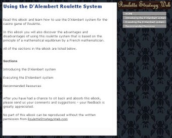 Image 0 for Using the D Alembert Roul…