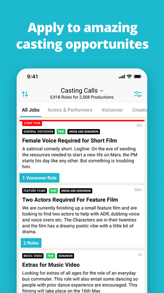 Image 0 for StarNow Audition Finder -…