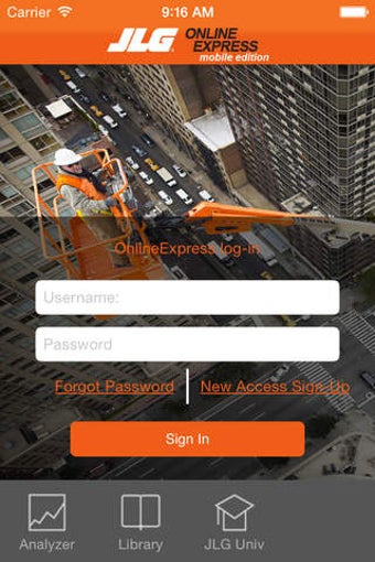 Image 0 for JLG Online Express Mobile