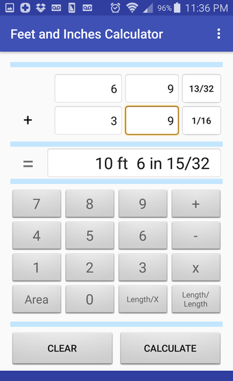 Image 0 for Feet and Inches Calculato…