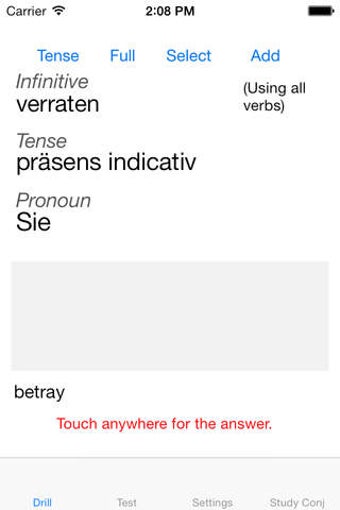 Image 0 for Verben - German Verb Trai…