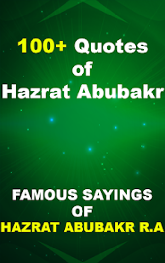Imagen 2 para Hazrat Abu Bakr Quotes  A…