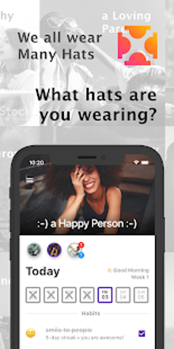 Image 2 for ManyHats: Habit Tracker &…