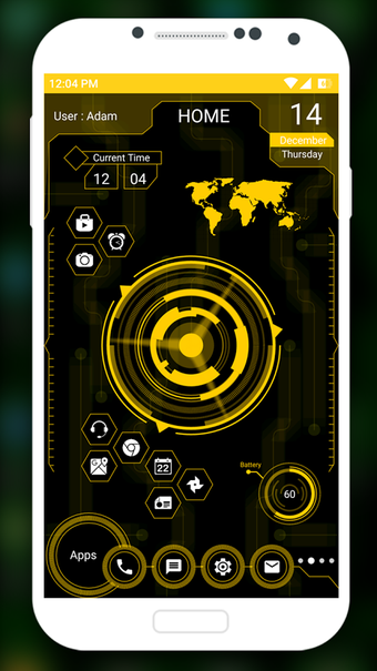 Imagen 1 para Futuristic UI Launcher 20…