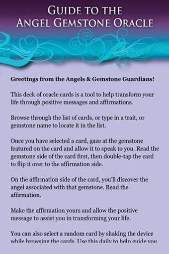 Image 3 for Angel Gemstone Oracle Car…