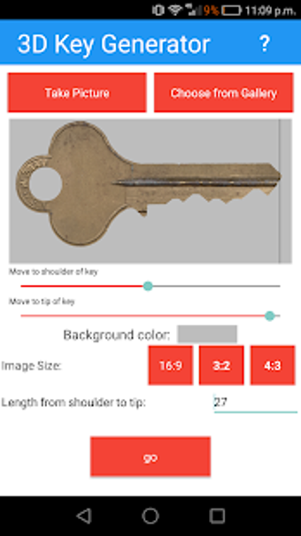 Image 1 for 3D Printed Key Generator