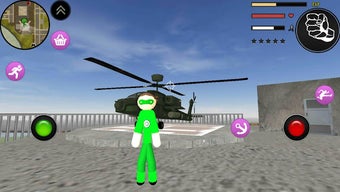 Image 1 for Stickman Rope Hero Green …