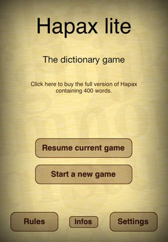 Image 0 for Hapax lite (dictionary ga…