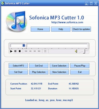 Image 0 for Sofonica MP3 Cutter