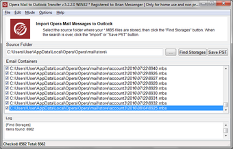 Image 1 for Opera Mail to Outlook Tra…
