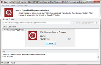Image 3 for Opera Mail to Outlook Tra…