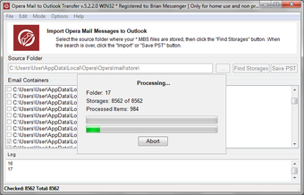 Image 2 for Opera Mail to Outlook Tra…