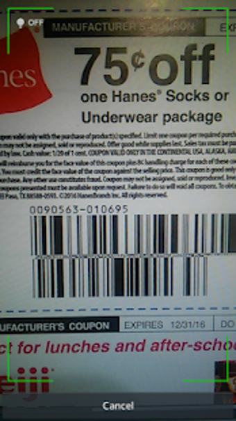 Image 0 for Coupon Scan