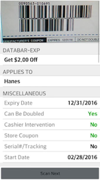 Image 2 for Coupon Scan