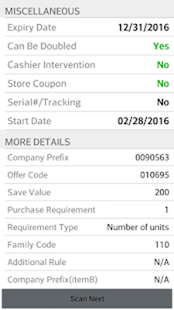Image 1 for Coupon Scan