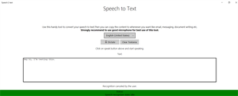 Imagen 0 para Speech 2 text for Windows…