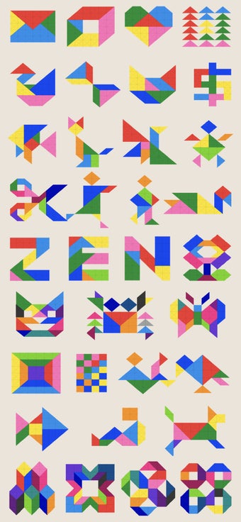 Image 1 for ZEN Block-tangram puzzle …