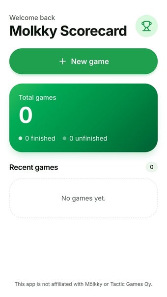 Imagen 0 para Molkky Scorecard