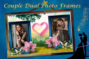 Image 2 for Couple Dual Photo Frame