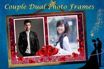 Image 0 for Couple Dual Photo Frame