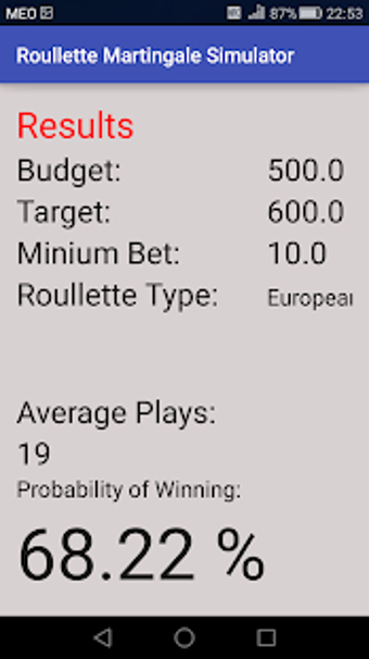 Image 0 for Roulette Martingale Calcu…