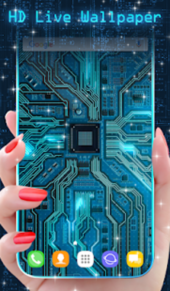 Image 3 for Cyber Circuit Live Wallpa…
