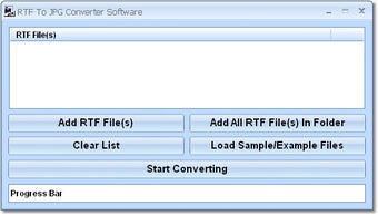 Image 0 for RTF To JPG Converter Soft…