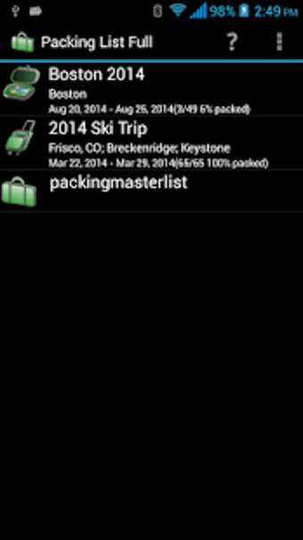Image 0 for Packing List