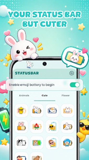 Imagen 0 para Statusbar Style: Emoji Ba…