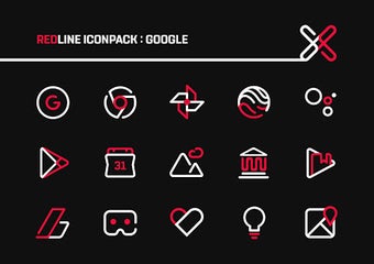 Imagen 0 para RedLine Icon Pack : LineX…