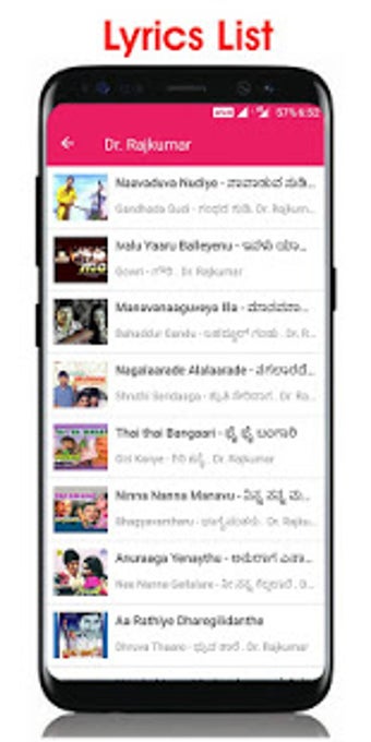 Imagen 3 para Kannada Songs Lyrics - Mo…