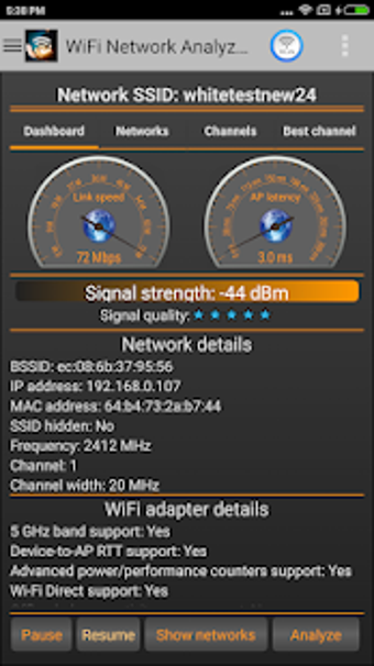Imagen 2 para WiFi Analyzer Classic Pro