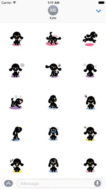 Image 2 for Black Toy Poodle Dog Stic…