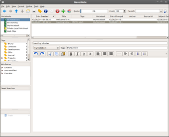 Image 1 for NixNote for Fedora/Ubuntu…