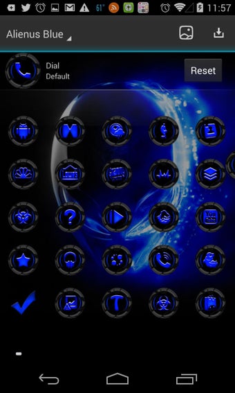 Imagen 0 para Next Launcher Alien Blue …
