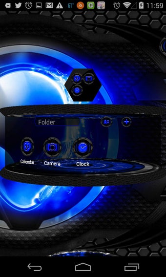 Imagen 2 para Next Launcher Alien Blue …