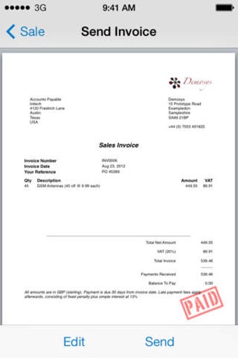 Image 0 for Easy Invoice - PDF invoic…