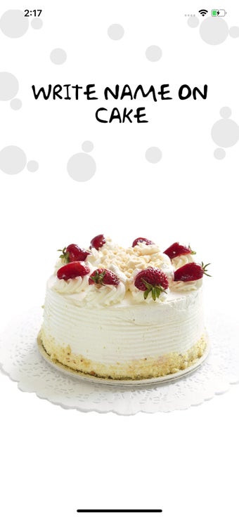 Image 0 for Write Name on Cake