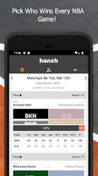 Image 0 for Hunch -  Sports Pick 'Em